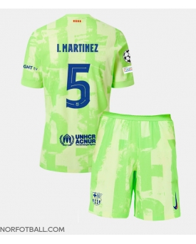 Billige Fotballdrakt Barcelona Inigo Martinez #5 Replika Tredjedraktsett Barn 2024-25 Kortermet (med bukser)